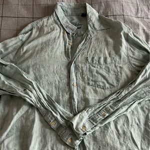 Tommy Bahama men’s Indigo Palms linen long sleeve shirt. Size  XXL